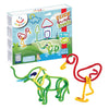 Spaghettez 3D Art Flexible Gebäudestangen, 70dlg.