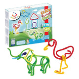 Spaghettez 3D Art Flexible Gebäudestangen, 70dlg. - afbeelding 1