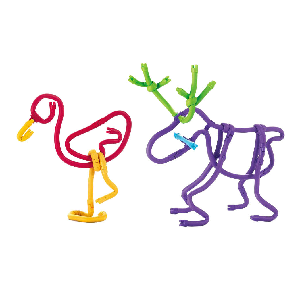 Spaghettez 3D Art Flexible Gebäudestangen Aufbewahrungsbox, 200dlg.