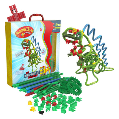 CLICS Spaghettez Twist-a-Saurus Flexible Gebäudestangen, 64dlg.