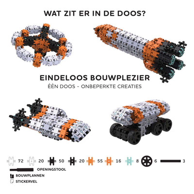 Clics Nano – Space Builders Bauset – 250 Teile.