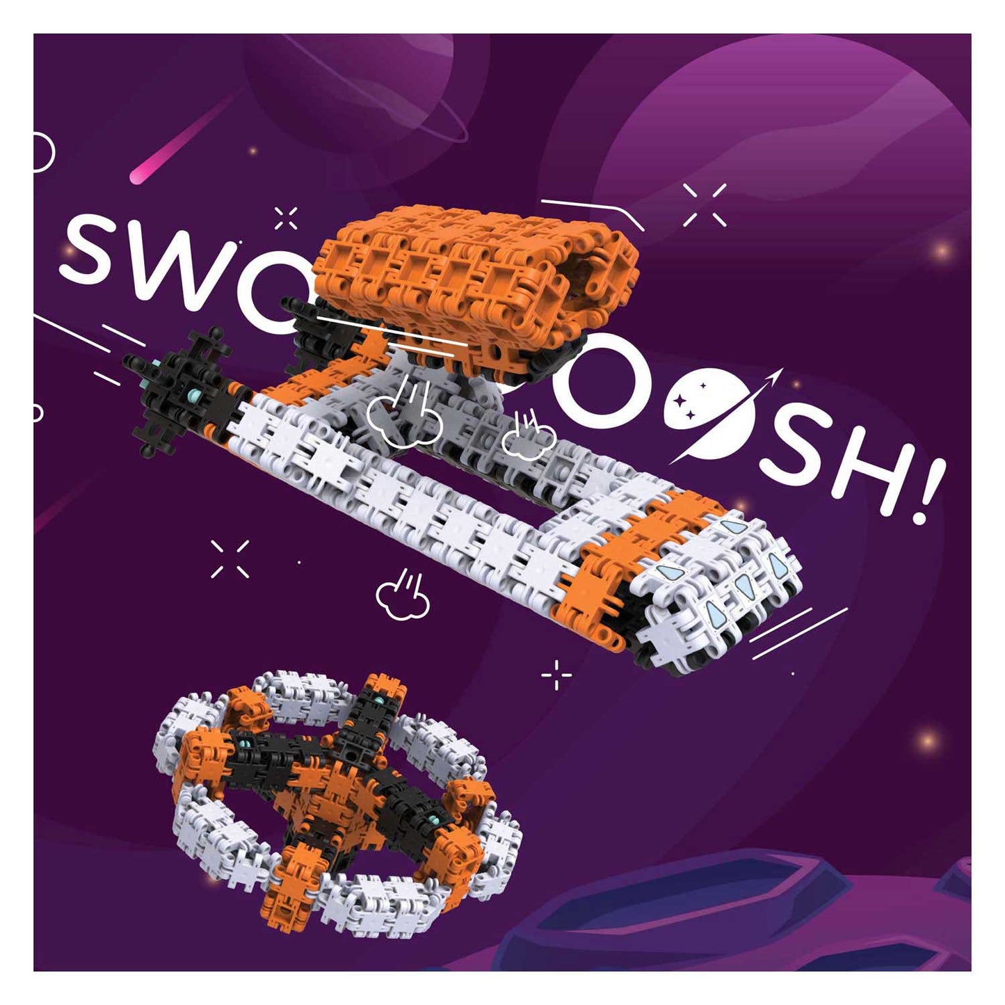 Clics Nano – Space Builders Bauset – 250 Teile.