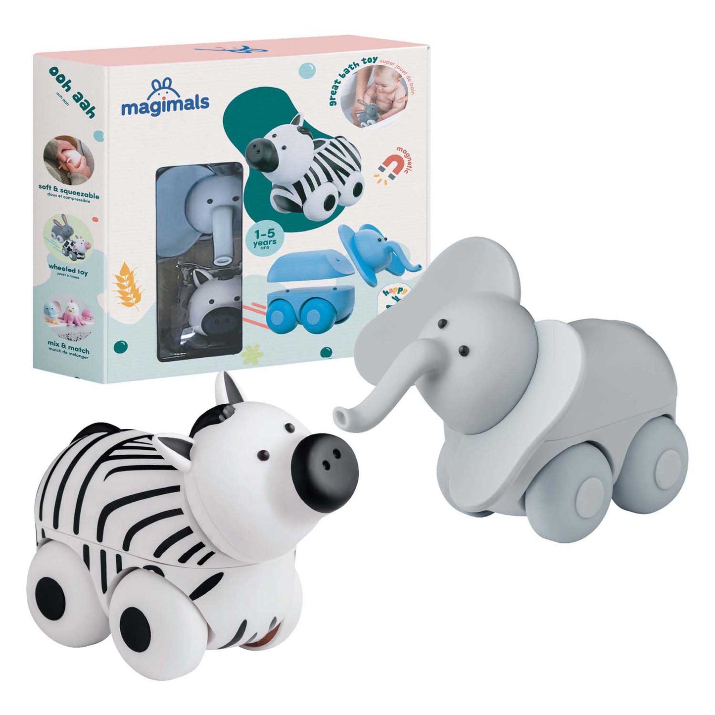 Clics Magimals Wheely Safari Box – 6 Stk.