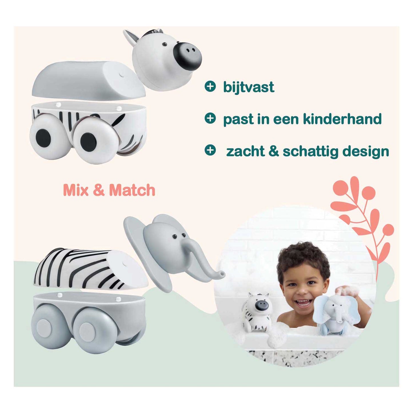 Clics Magimals Wheely Safari Box – 6 Stk.
