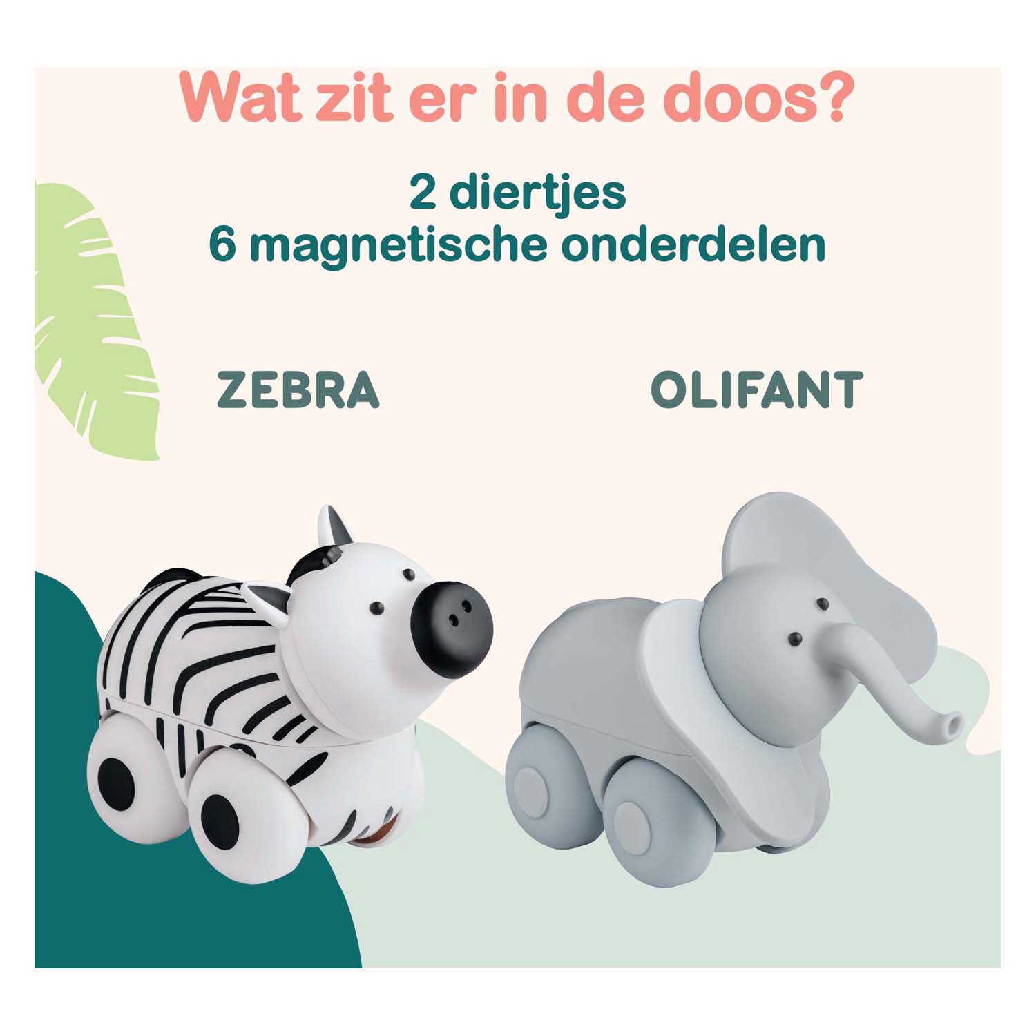 Clics Magimals Wheely Safari Box – 6 Stk.