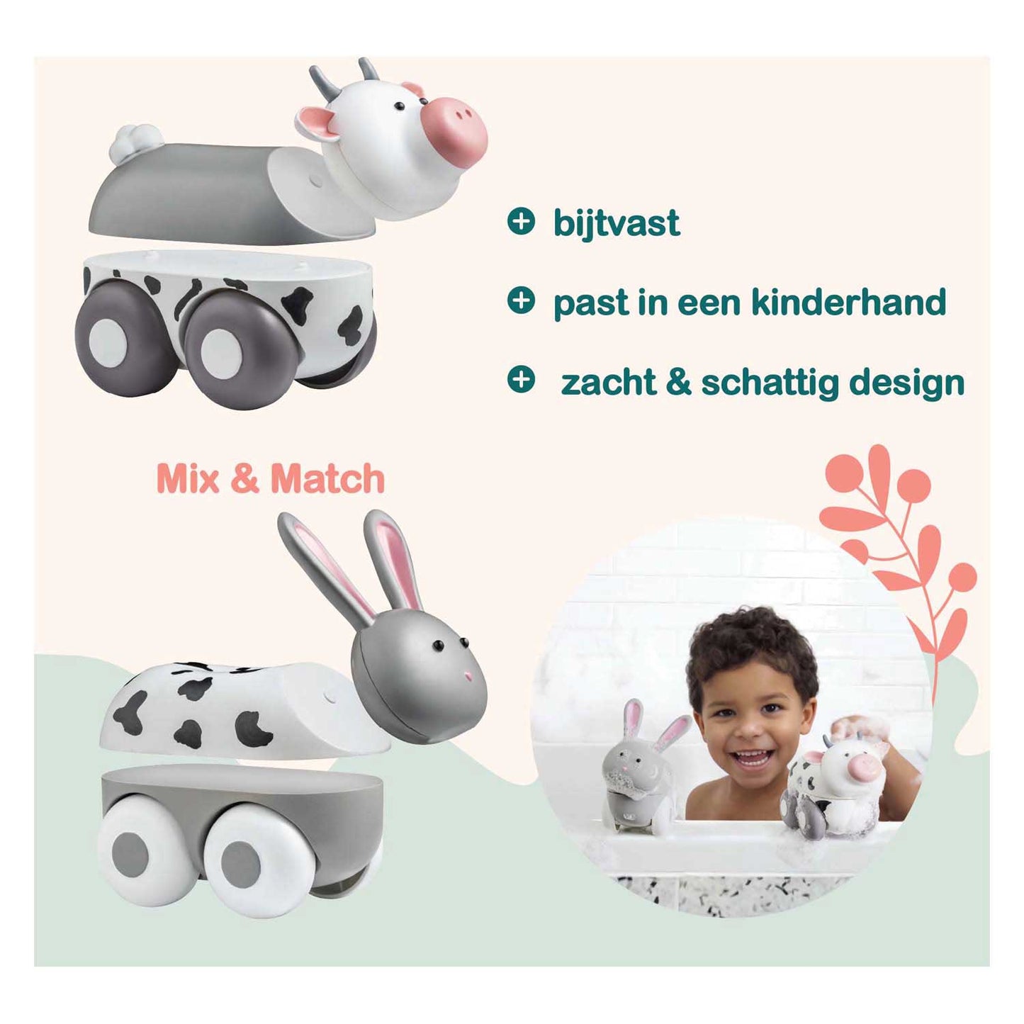 Clics Magimals Wheely Farm Box – 6 Stück.
