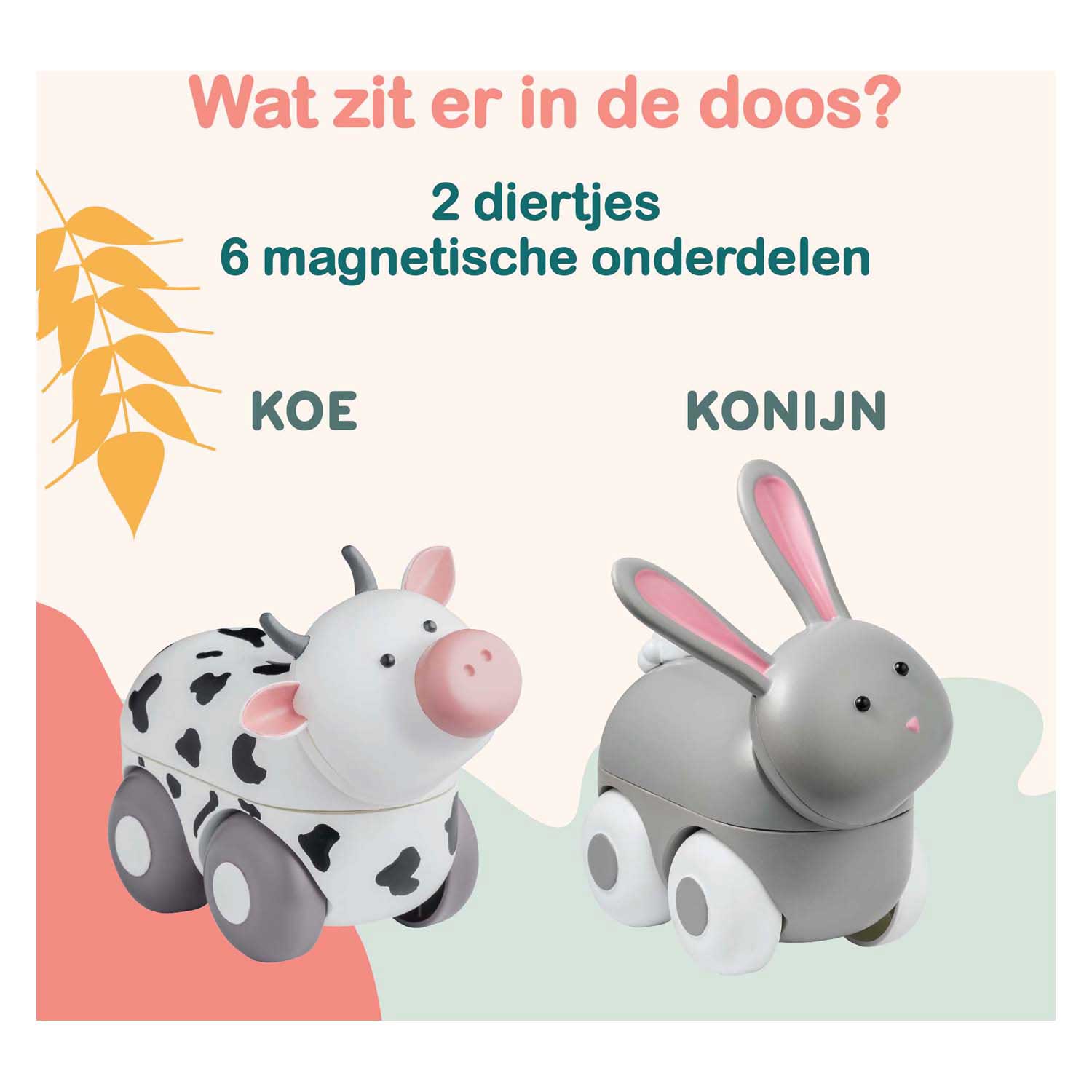 Clics Magimals Wheely Farm Box – 6 Stück.