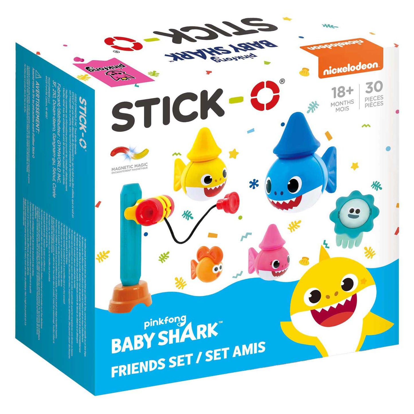 Stick-o – Baby Shark Friends Bauset – 30 Teile.