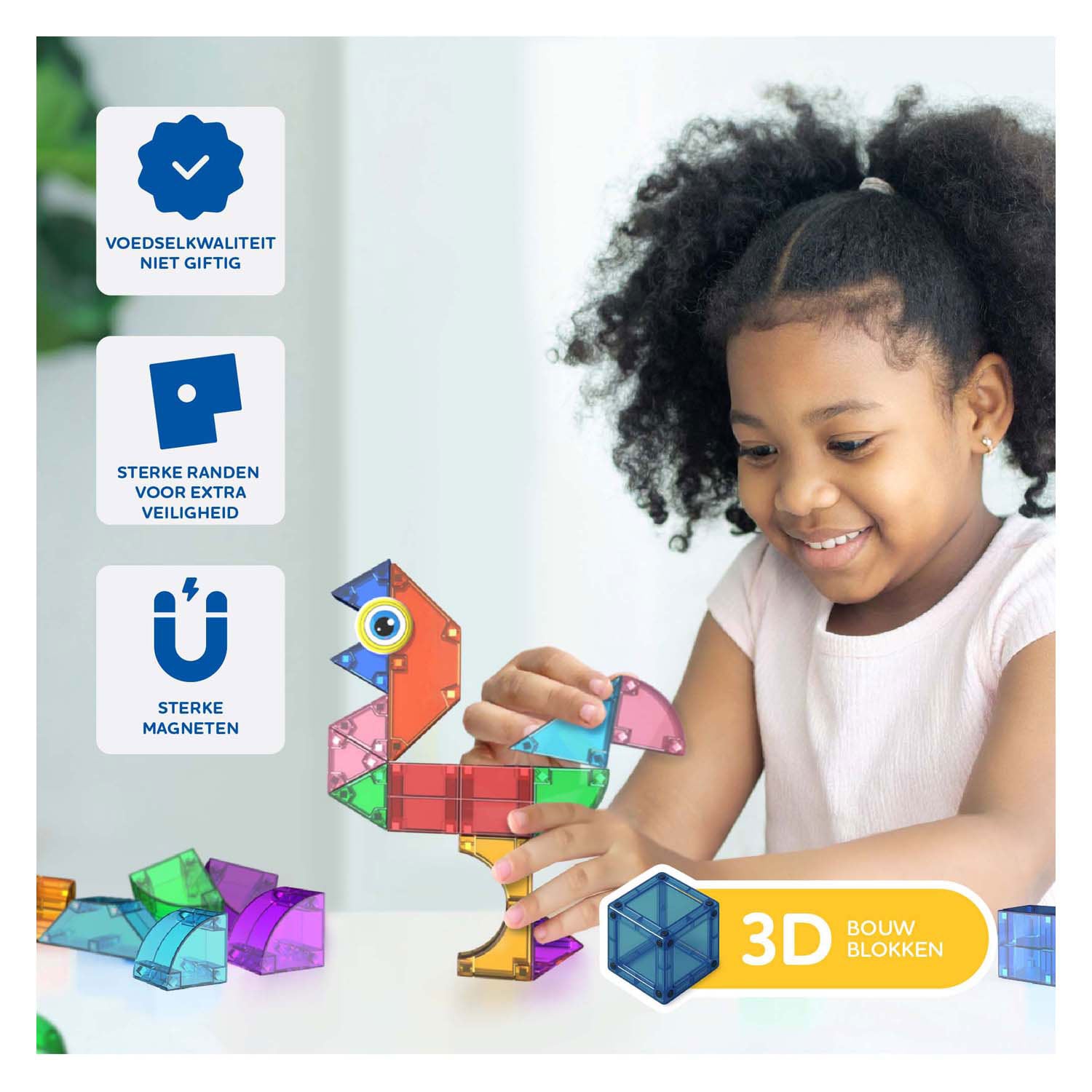 Cubixx magnetisches Bauspielzeug - 85-tlg.