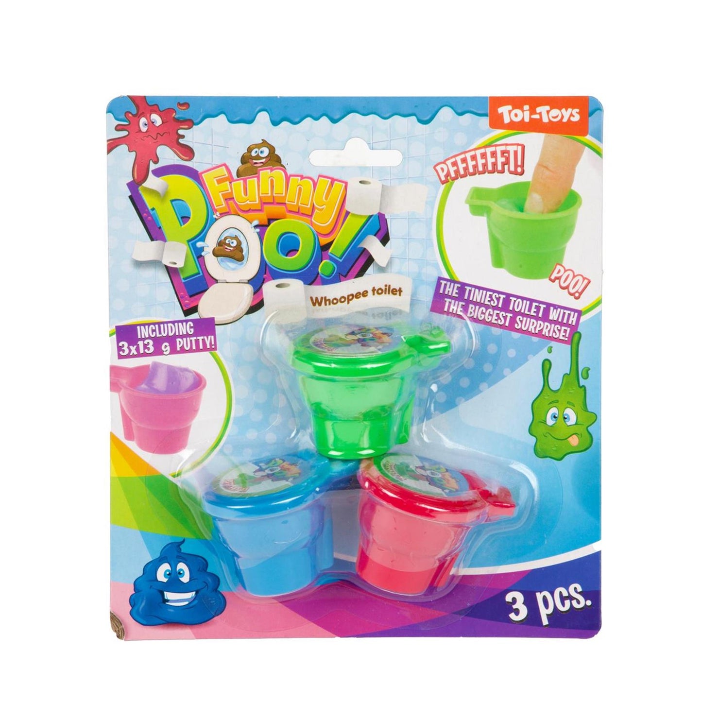 Toi-toys Furzknete in der Toilettenschüssel - 3 Stk.