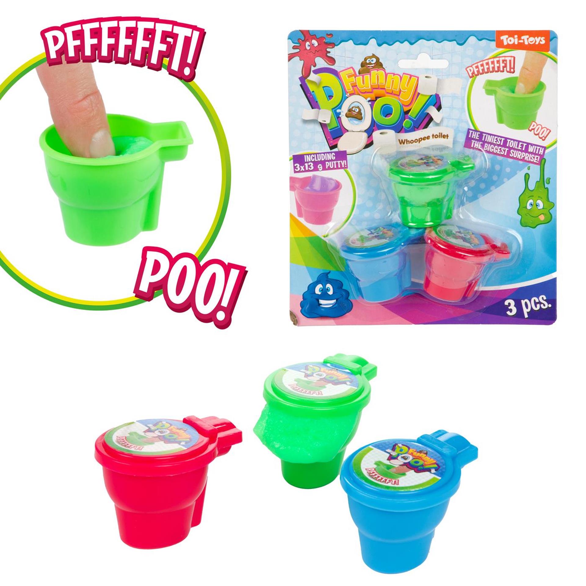 Toi-toys Furzknete in der Toilettenschüssel - 3 Stk.