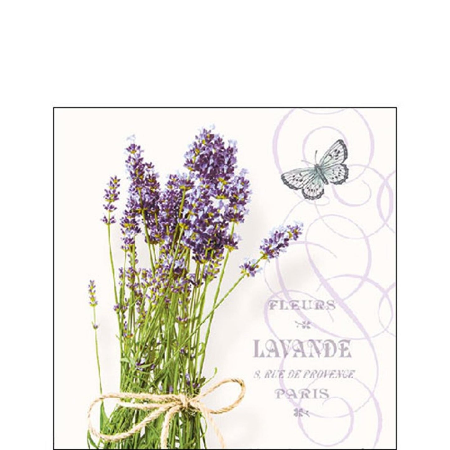 Ambiente Serviette 25cm Lavendelstrauß