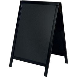 Gehwegschild schwarz Pacb-120-blk deflecto