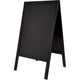 Gehwegschild schwarz PacB-135-BLK deflecto