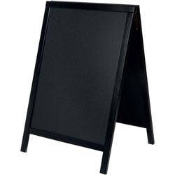 Gehwegschild schwarz PacB-85-BLK deflecto