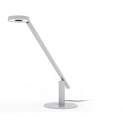 Schreibtischleuchte Luctra, festes LED-Modul, silbermetallic