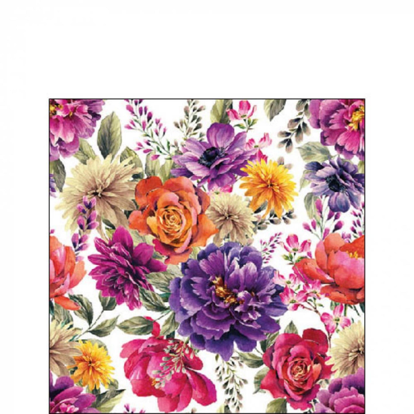 Ambiente Serviette 25cm Anne White FSC Mix