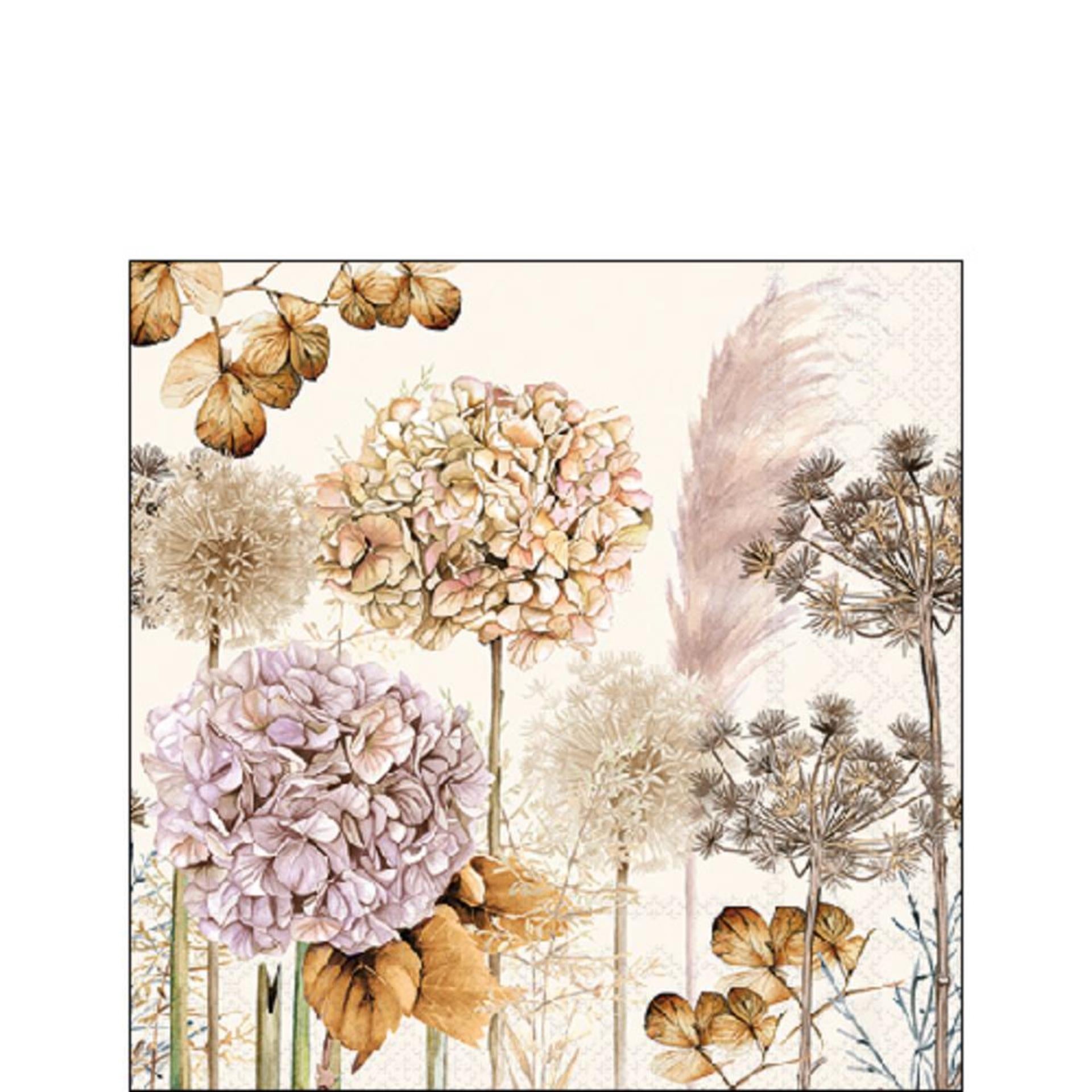 Ambiente Servietten 25cm Trockenblumen