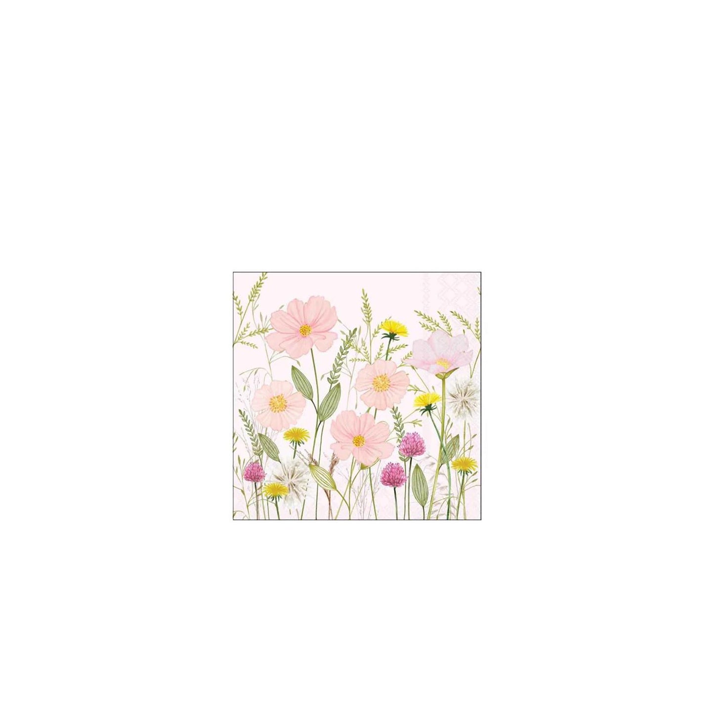 Ambiente Servietten 25cm Pastellblumen rosa