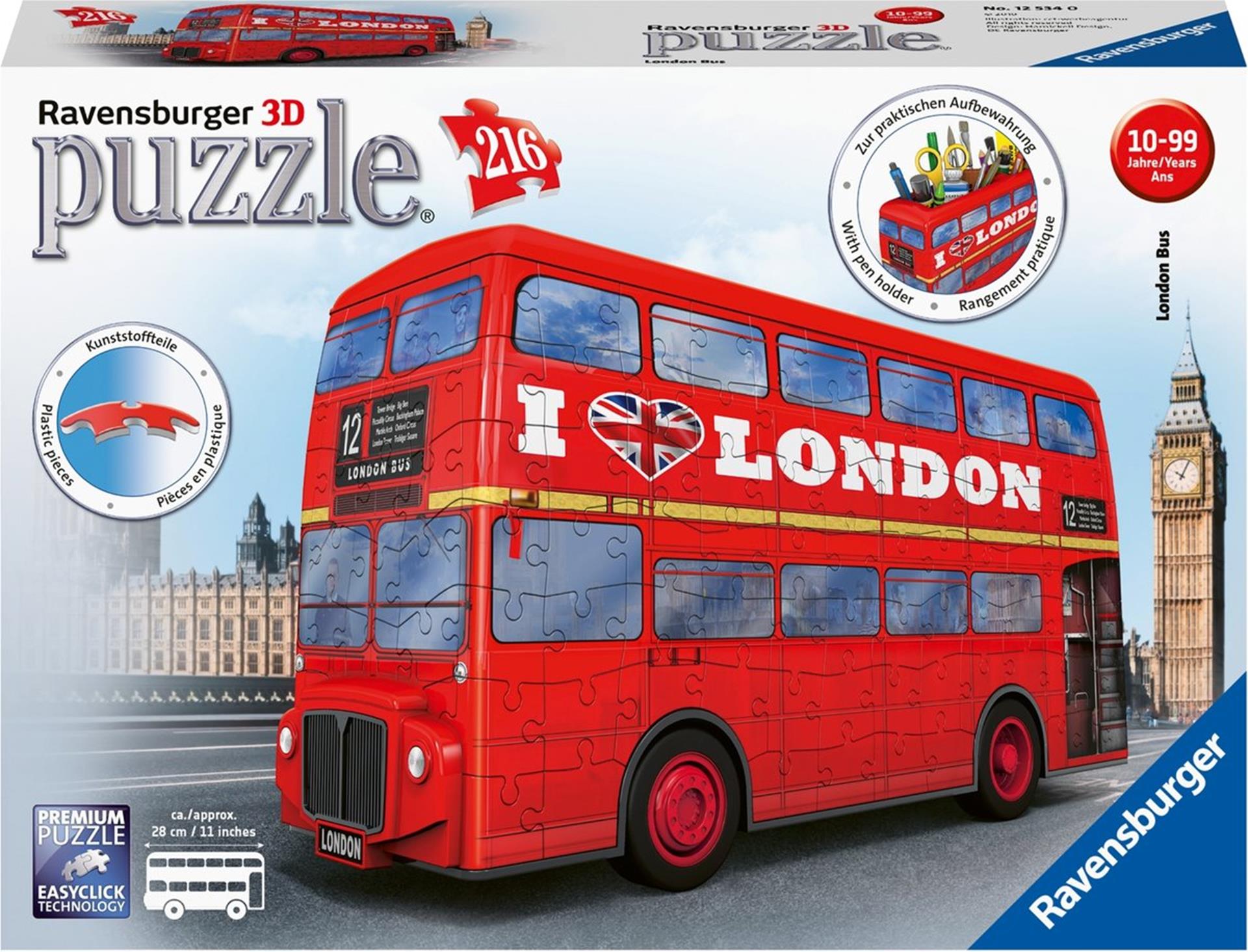 Ravensburger 3D-Puzzle London Bus 216 Teile