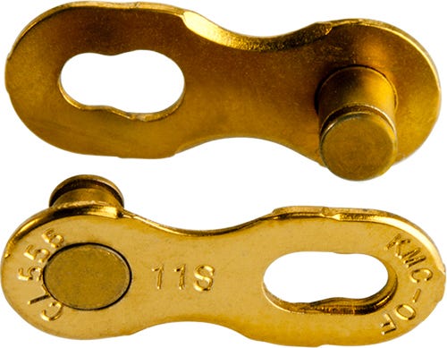 KMC MISSING LINK 11R Ti-N Gold 5,2mm - Silber
