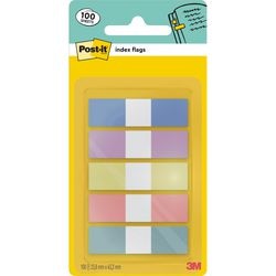 Post-it-Indexe, mehrfarbig, 139,7 mm x 69,85 mm x 0,7 mm