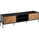 Wandschrank schwarz 163x45x40 Wohn-Lowboard