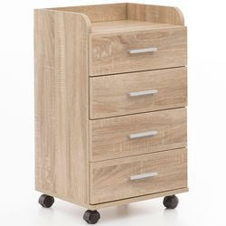 Mobiler Schubladenschrank BR Sonoma mit 4 Schubladen