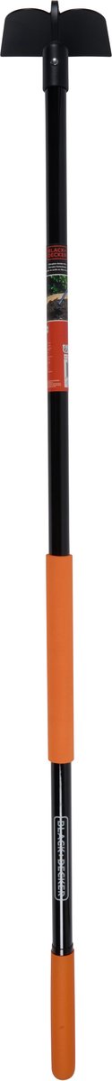 Black+Decker Hacke mit Stiel – 146 x 16 x 14,5 cm – 990 Gramm – Landhacke – Jäten und Bodenkultivieren – Schwarzorange