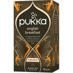 Schwarzes Tee-Pukka-Catering, englisches Frühstück