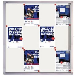 Abschließbare Notiztafel Franken Sk12se 12 x A4, nicht magnetisch