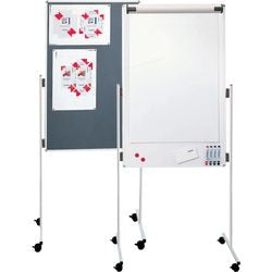 Präsentationstafel Frank aus lackiertem Stahl, magnetisch, freistehend, 780 x 1250 mm