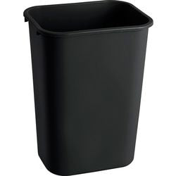 Rechteckiger schwarzer 39-l-Recyclingbehälter von Rubbermaid