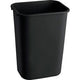Rechteckiger schwarzer 39-l-Recyclingbehälter von Rubbermaid