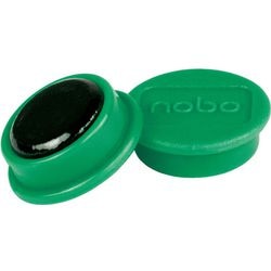 Nobo magnetische Whiteboard-Magnete – 10er-Pack – 13-mm-Magnete – grün