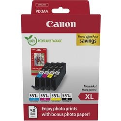 Tintenpatrone Canon 6443b008 cli-551xl b c m y