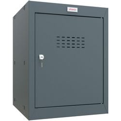 Phoenix Kleiderschrank 1 Tür Schlüsselschloss 400 x 400 x 520 mm Anthrazit, Grau