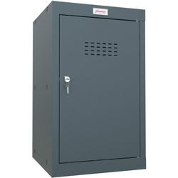 Phoenix Kleiderschrank 1 Tür Schlüsselschloss 400 x 400 x 665 mm Anthrazit, Grau