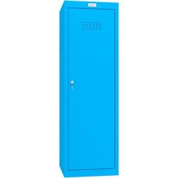 Phoenix Kleiderschrank 1 Tür Schlüsselschloss 400 x 400 x 1.265 mm blau