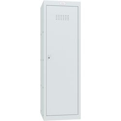 Phoenix Kleiderschrank 1 Tür Schlüsselschloss 400 x 400 x 1.265 mm grau