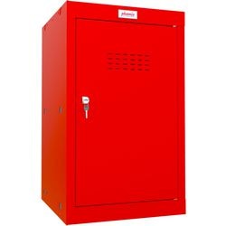 Phoenix Kleiderschrank 1 Tür Schlüsselschloss 400 x 400 x 665 mm rot