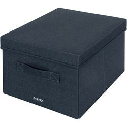 Leitz Stoff-Aufbewahrungsbox mit Deckel mittel, 2er-Set