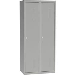 Kleiderschrank a10280.09 graues Metall 500 mm x 800 mm x 1800 mm (T x B x H)