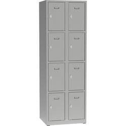 Kleiderschrank a82340.09 graues Metall 500 mm x 600 mm x 1800 mm (T x B x H)