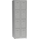 Kleiderschrank a82340.09 graues Metall 500 mm x 600 mm x 1800 mm (T x B x H)