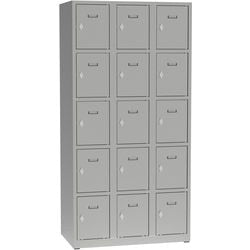 Kleiderschrank a83350.09 graues Metall 500 mm x 900 mm x 1800 mm (T x B x H)