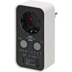 Brennenstuhl Digital Timeline Clock-USB-A- und USB-C-Verbindung