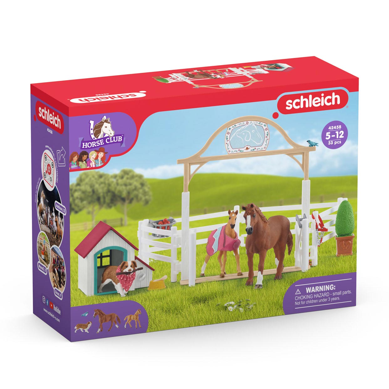 Schleich Horse Club Hannahs Gäste mit Ruby Hond 42458