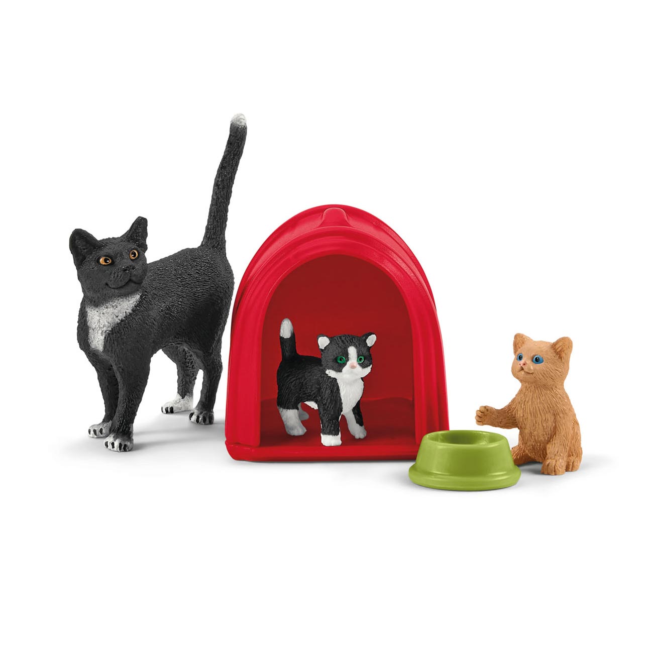 Schleich Farm World Spielzeit für süße Katzen und Katzen 42501