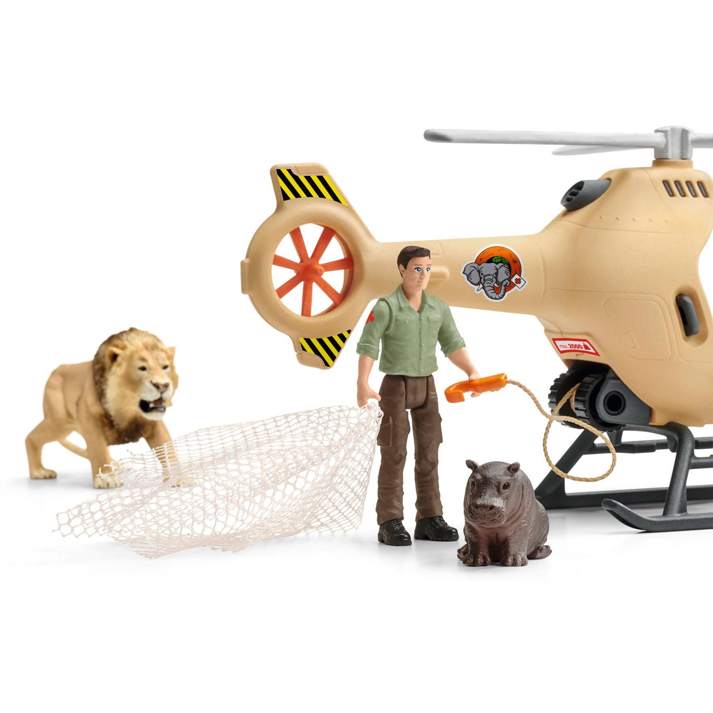Schleich Wild Life Rescue Hubschrauber für Tiere 42476